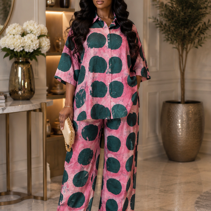 Simdi Ankara Print Two-Piece Matching Set – Luxury African Fashion