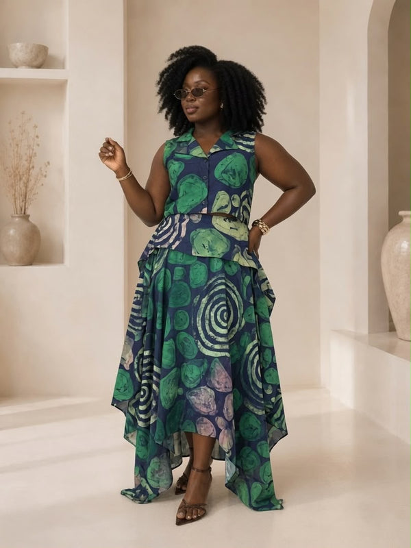 BONANG ADIRE HANKERCHIEF 2 PIECE SKIRT SET