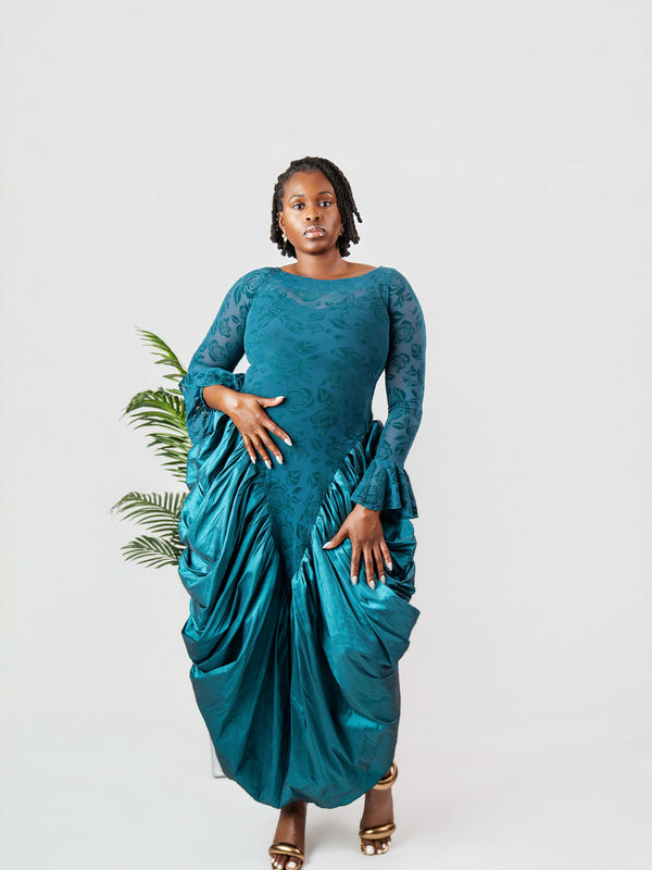 ADUKE DRAPED ELEGANCE GOWN