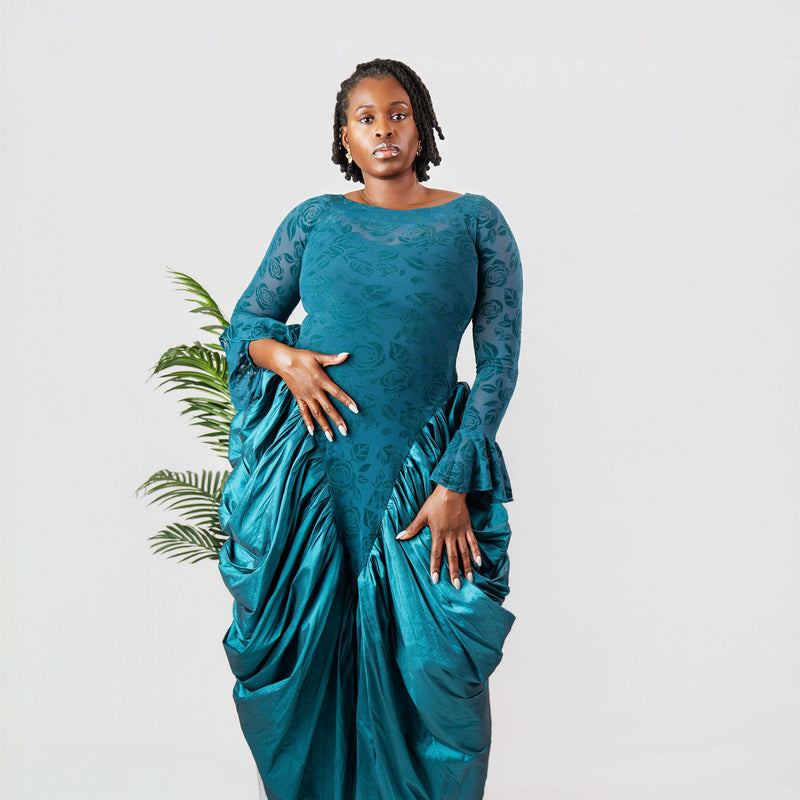 ADUKE DRAPED ELEGANCE GOWN