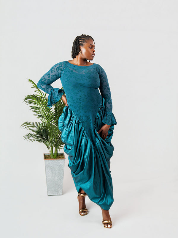 ADUKE DRAPED ELEGANCE GOWN