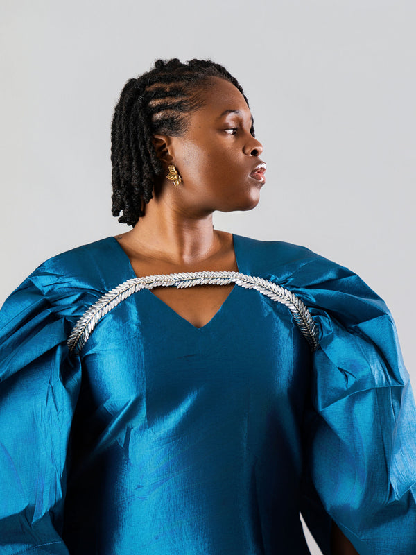 Amina Luxe Boubou Gown – Elegant African Kaftan Dress | Aso Élan