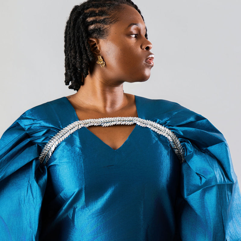 Amina Luxe Boubou Gown – Elegant African Kaftan Dress | Aso Élan