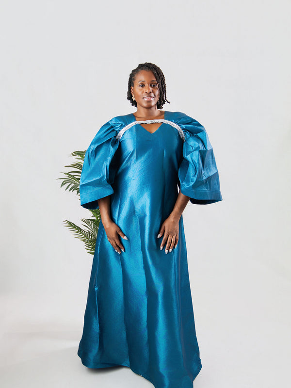 Amina Luxe Boubou Gown – Elegant African Kaftan Dress | Aso Élan