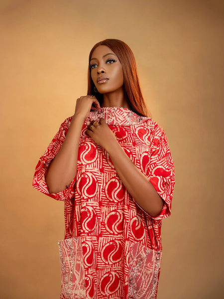 KOME ADIRE BOUBOU DRESS Aso Elan