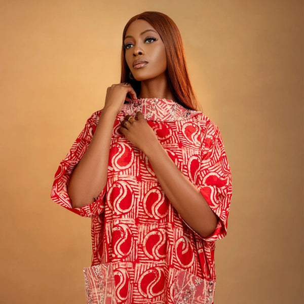 KOME ADIRE BOUBOU DRESS Aso Elan