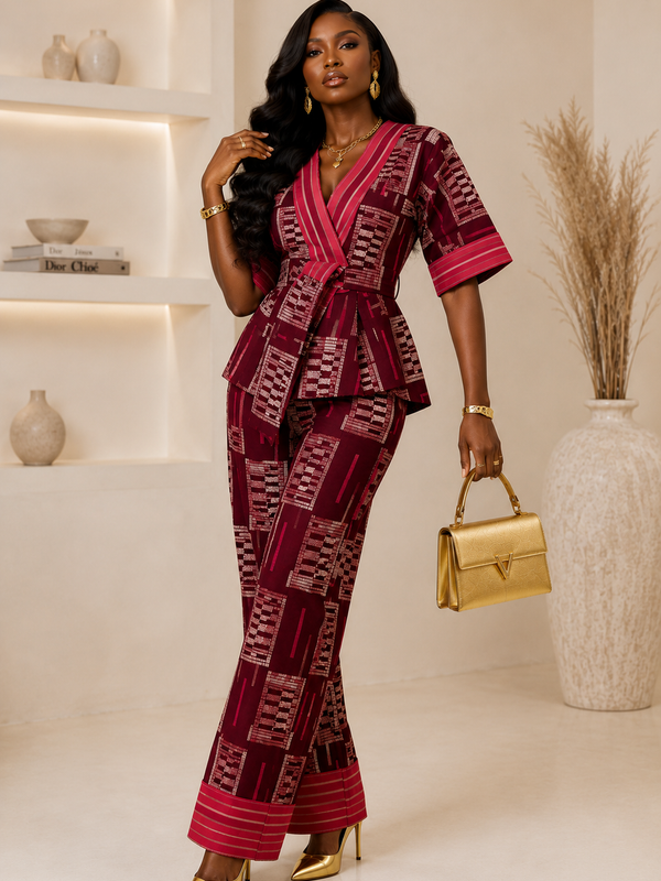 Yemi Ankara x Ashoke 2-Piece Pant Set