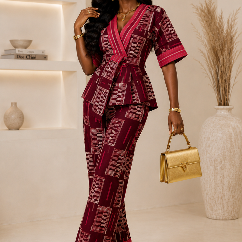 Yemi Ankara x Ashoke 2-Piece Pant Set