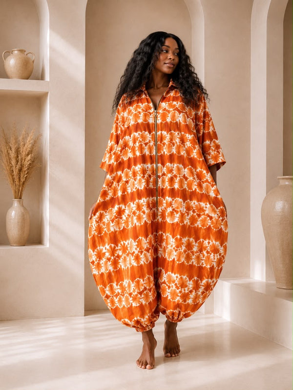 BENITA ADIRE BALLOON JUMPSUIT