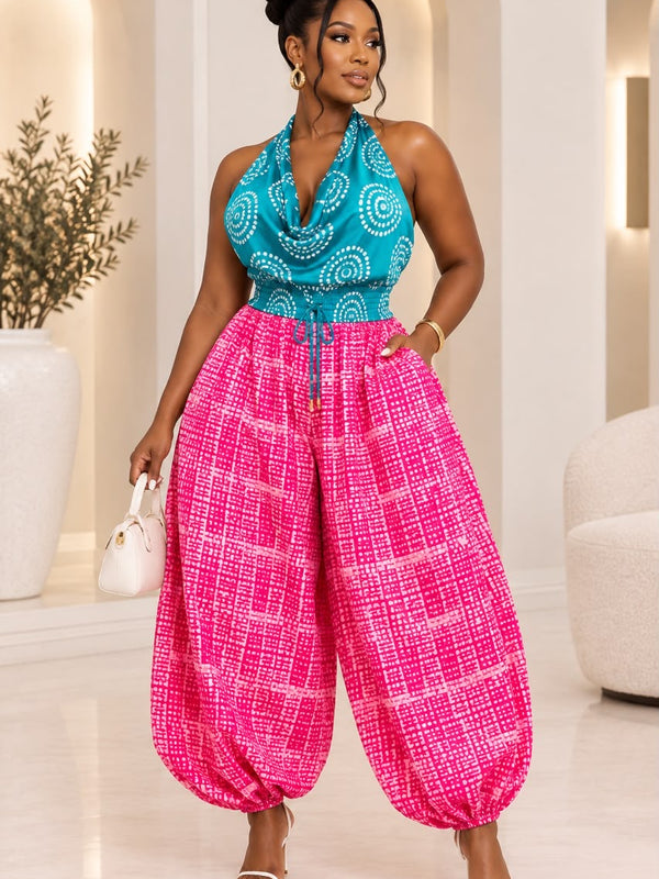DUMEBI ADIRE BALLON PANT SET