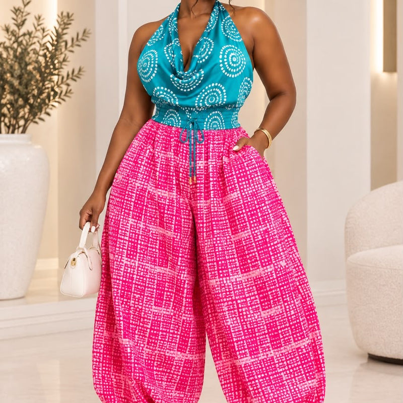 DUMEBI ADIRE BALLON PANT SET