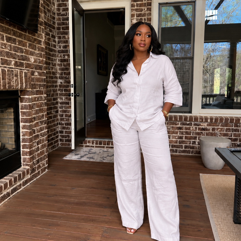 CARLINE LINEN 2-PIECE SET