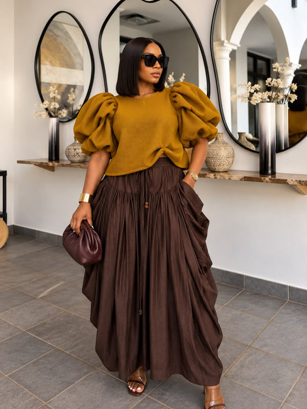 Assumpta Voluminous Sleeve Top