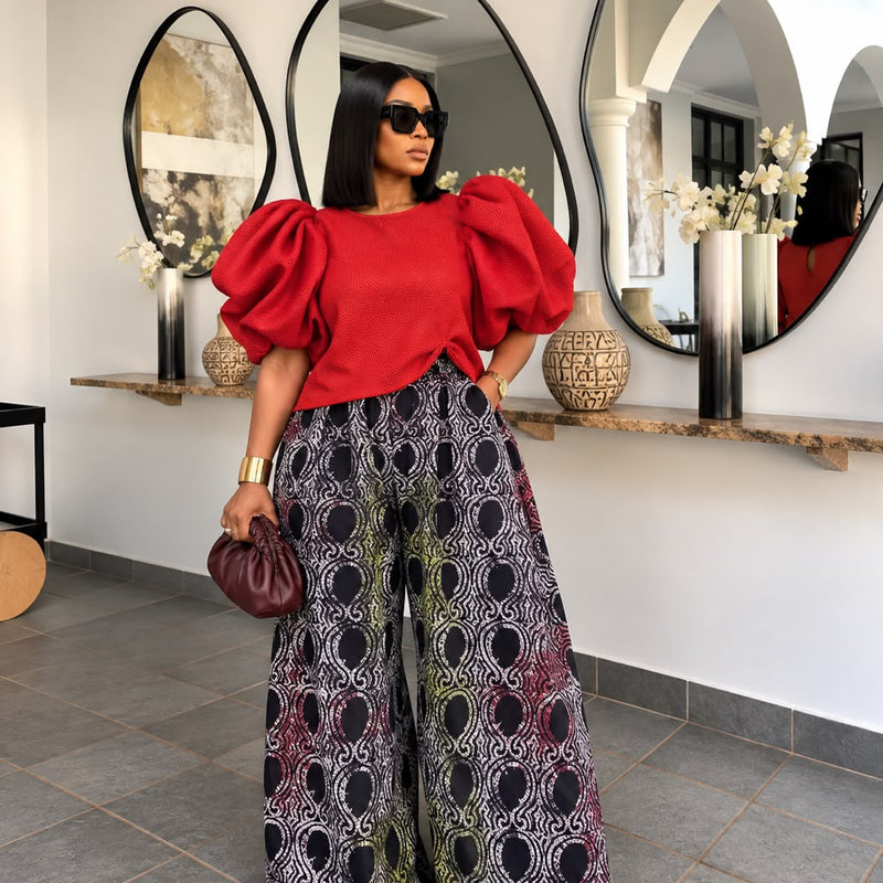 Assumpta Voluminous Sleeve Top