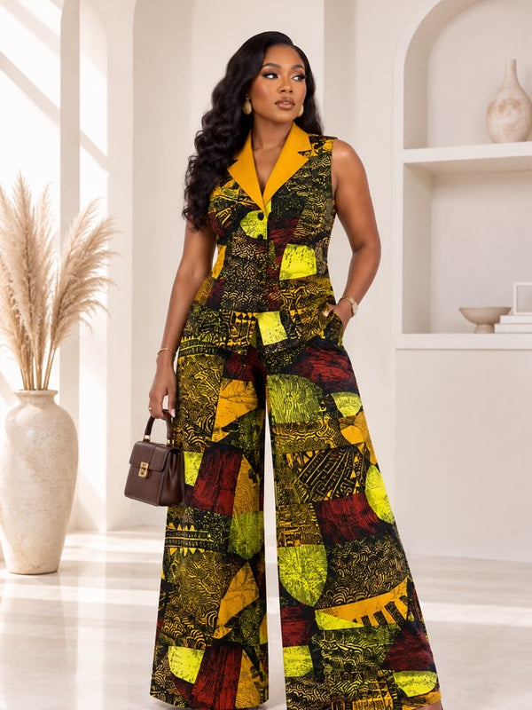 T-Baj Ankara 2-Piece Pant Set