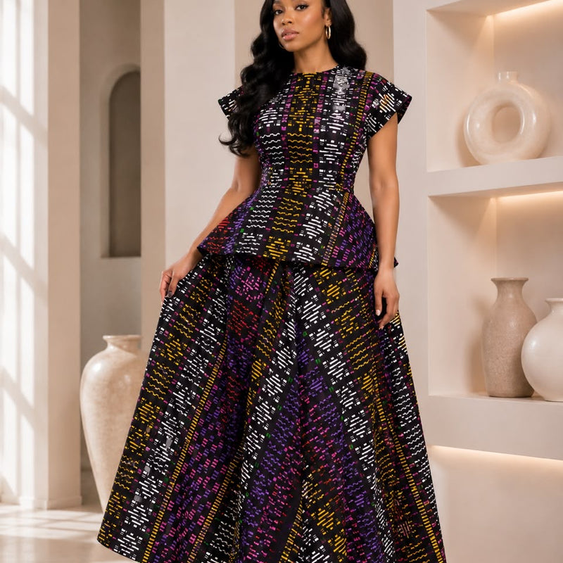 Fifi Ankara 2-Piece Skirt Set