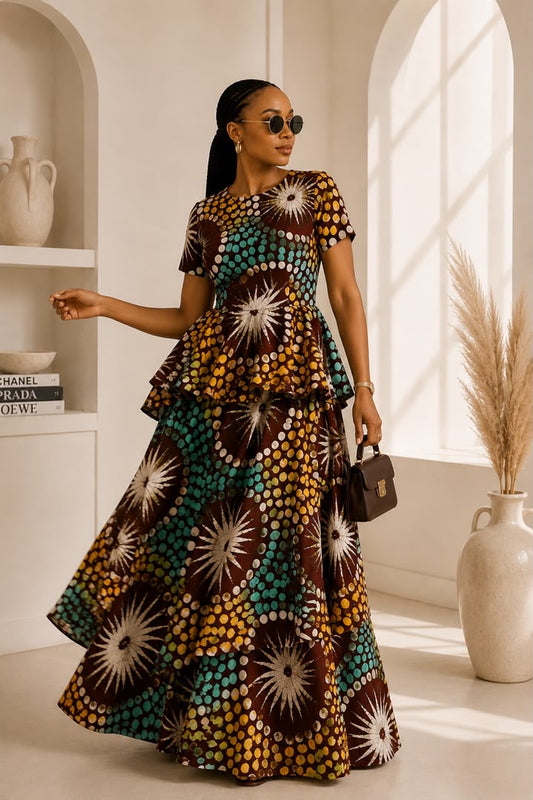 Fifi Adire 2-Piece Skirt Set