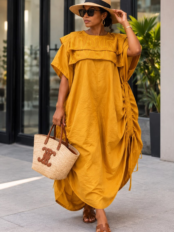 The Queen of NYC Adjustable Boubou Kaftan – Flowing Maxi Dress