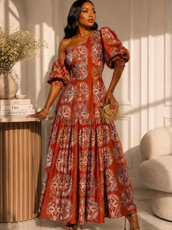 Zeena Adire Cotton Midi Dress