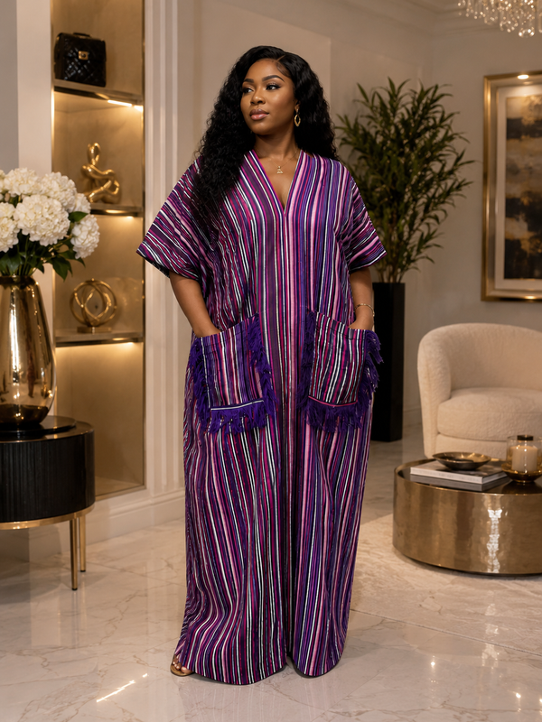 Bev Aso-Oke Boubou Kaftan