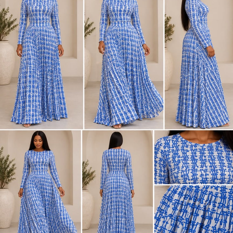 NANSIRA 2-PIECE PLISSE SKIRT SET