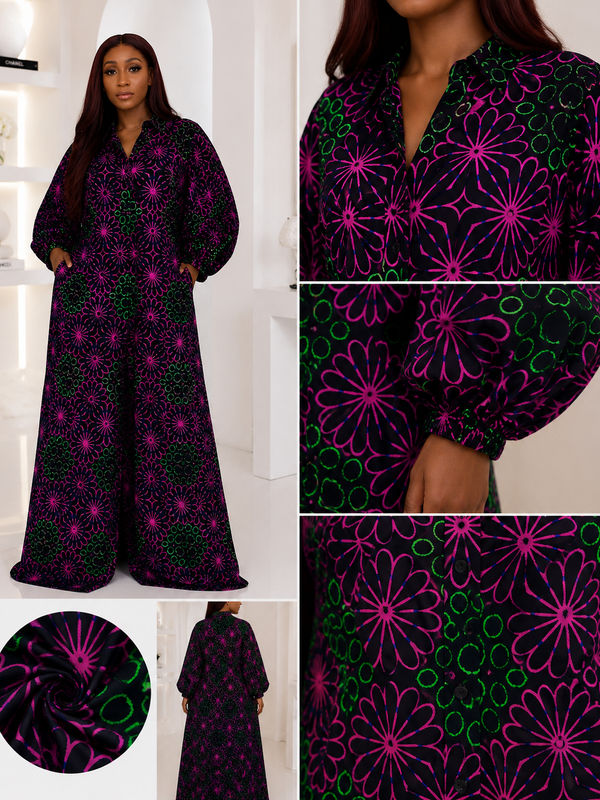 The Zaria Button-Down Shirt Dress