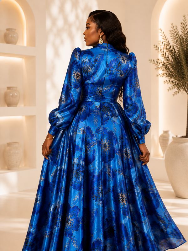 Azure Luxe Gown