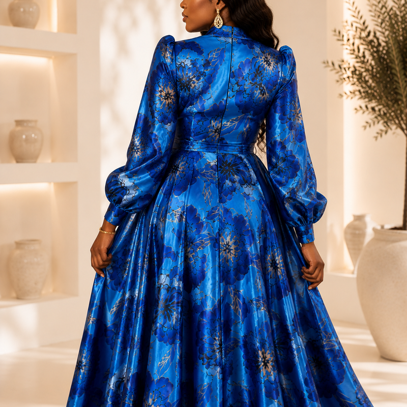 Azure Luxe Gown