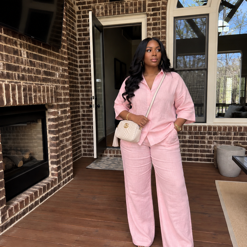 CARLINE LINEN 2-PIECE SET