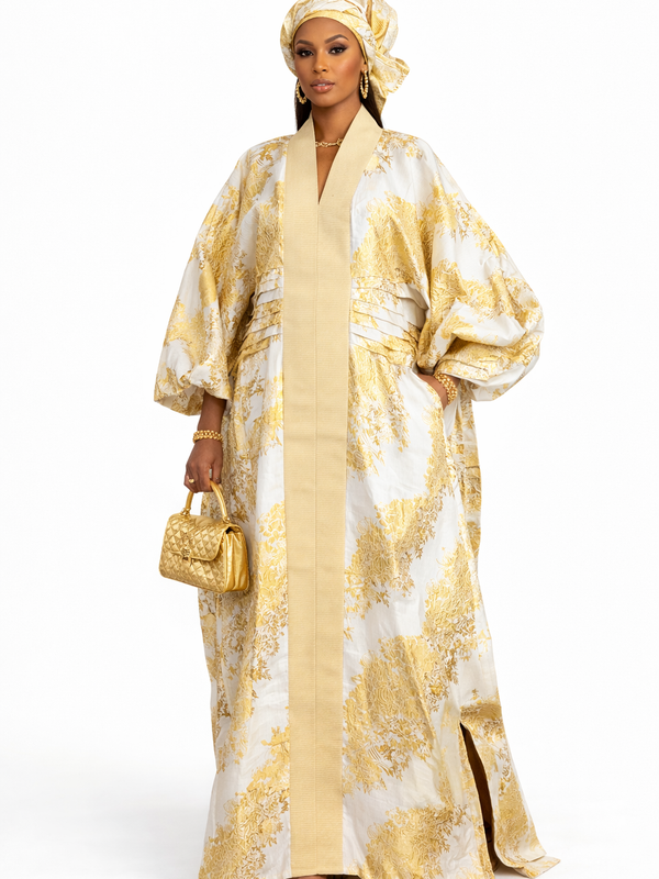 LEBA Damax Boubou Kaftan – Luxury African Maxi Dress