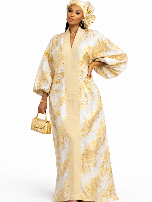 LEBA Damax Boubou Kaftan – Luxury African Maxi Dress