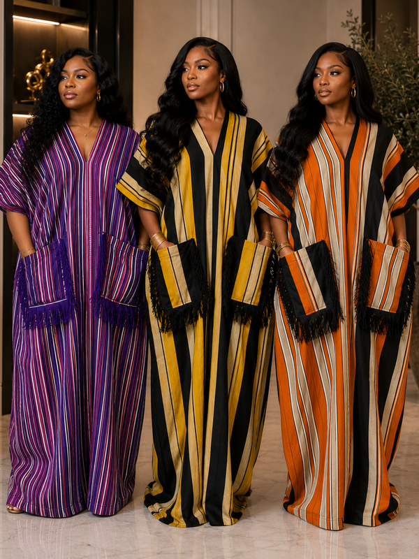 Bev Aso-Oke Boubou Kaftan
