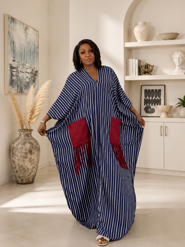 Kanene Linen Boubou Kaftan