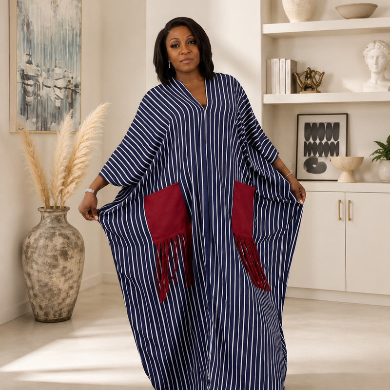 Kanene Linen Boubou Kaftan