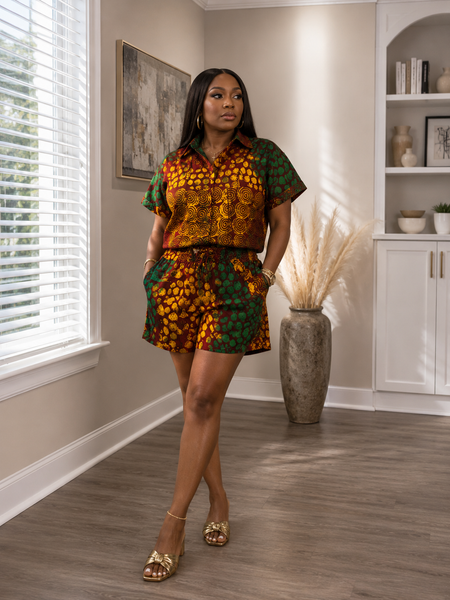 Rushka Adire 2-Piece Short Set