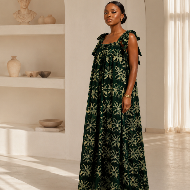 Marushka Adire Flowy Dress