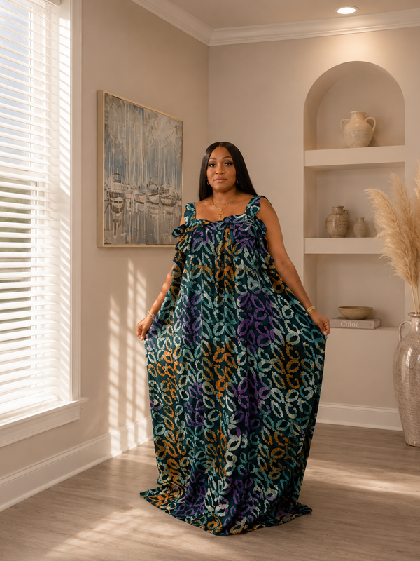 Marushka Adire Flowy Dress
