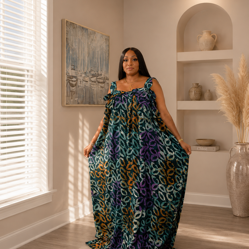 Marushka Adire Flowy Dress
