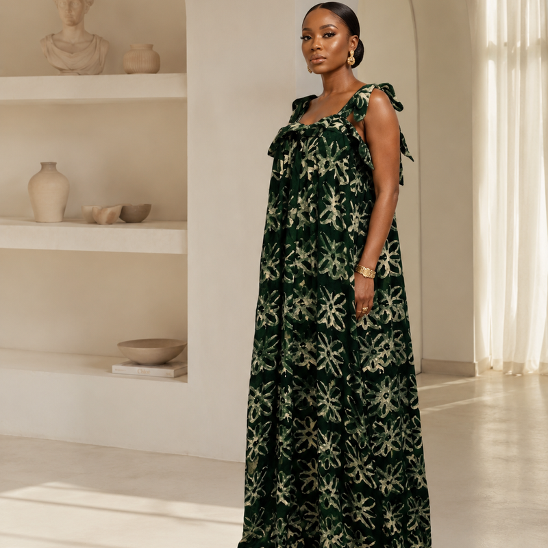Marushka Adire Flowy Dress