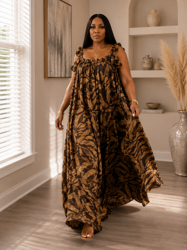 Marushka Adire Flowy Dress