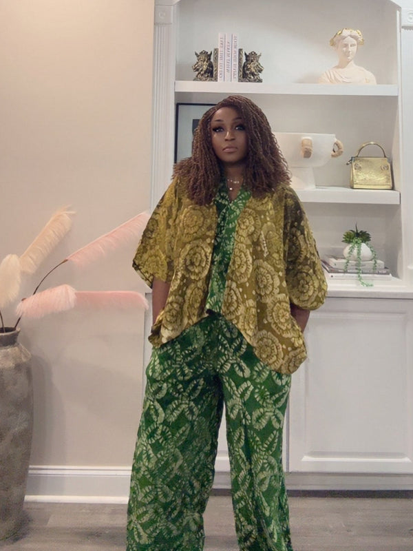 Amanda Adire 2-piece pant set