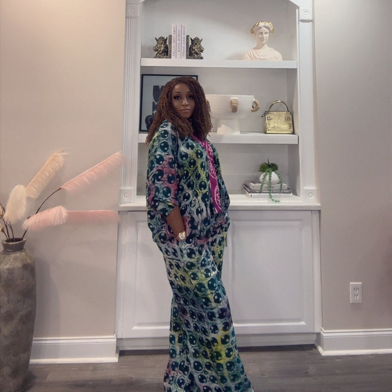 Amanda Adire 2-piece pant set
