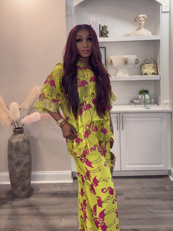 Jojo Organza x Silk Combo Pant Set