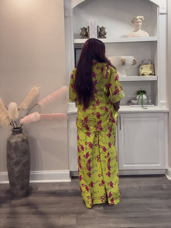 Jojo Organza x Silk Combo Pant Set