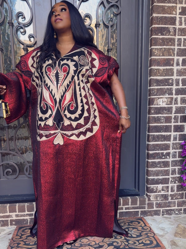 Luchi Luxe Embroidery Kaftan – Luxury African Kaftan Dress for Elegant Women