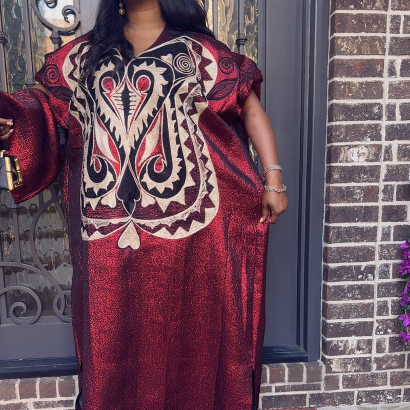 Luchi Luxe Embroidery Kaftan – Luxury African Kaftan Dress for Elegant Women