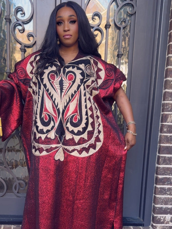 Luchi Luxe Embroidery Kaftan – Luxury African Kaftan Dress for Elegant Women