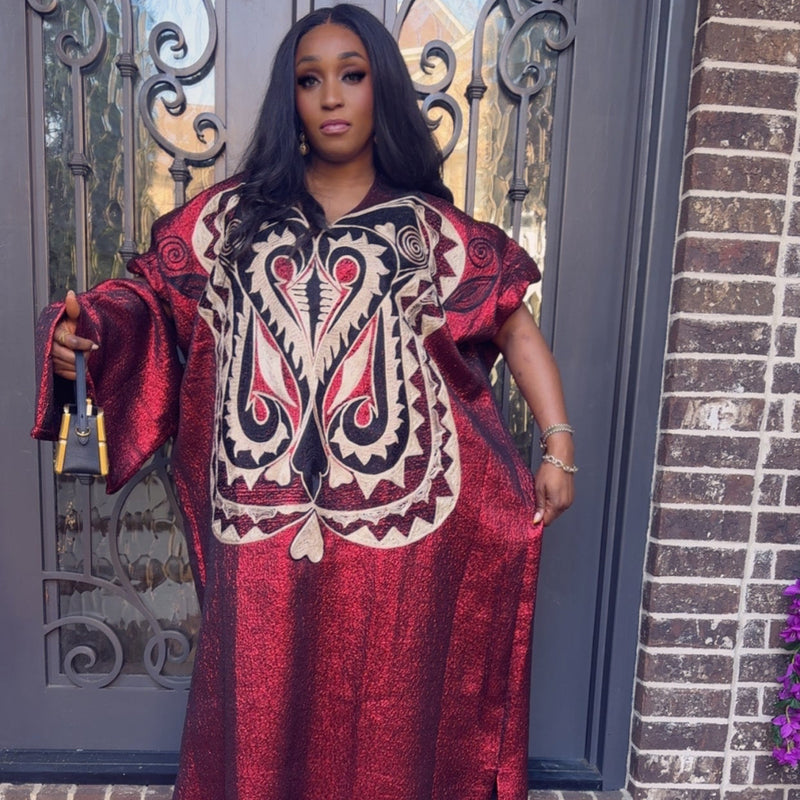 Luchi Luxe Embroidery Kaftan – Luxury African Kaftan Dress for Elegant Women