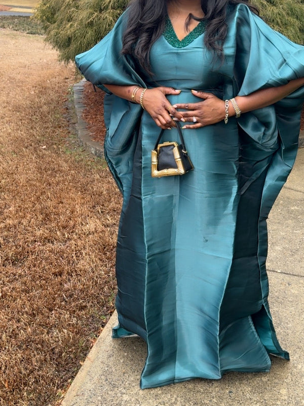 Lolo Luxe Beaded Kaftan | Luxury African Kaftan Dress | AsoÉlan