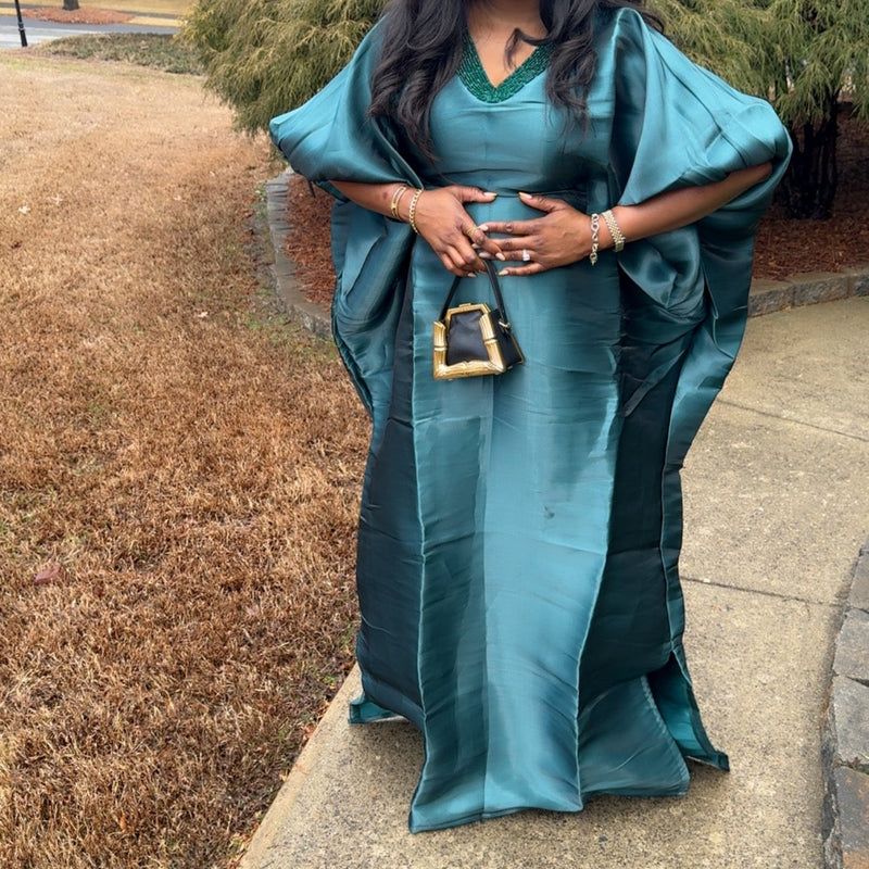 Lolo Luxe Beaded Kaftan | Luxury African Kaftan Dress | AsoÉlan